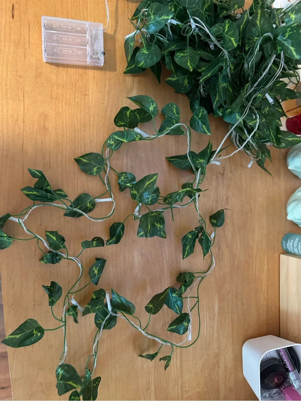 Green Leaf Vine String Lights - Decorative Home Lighting